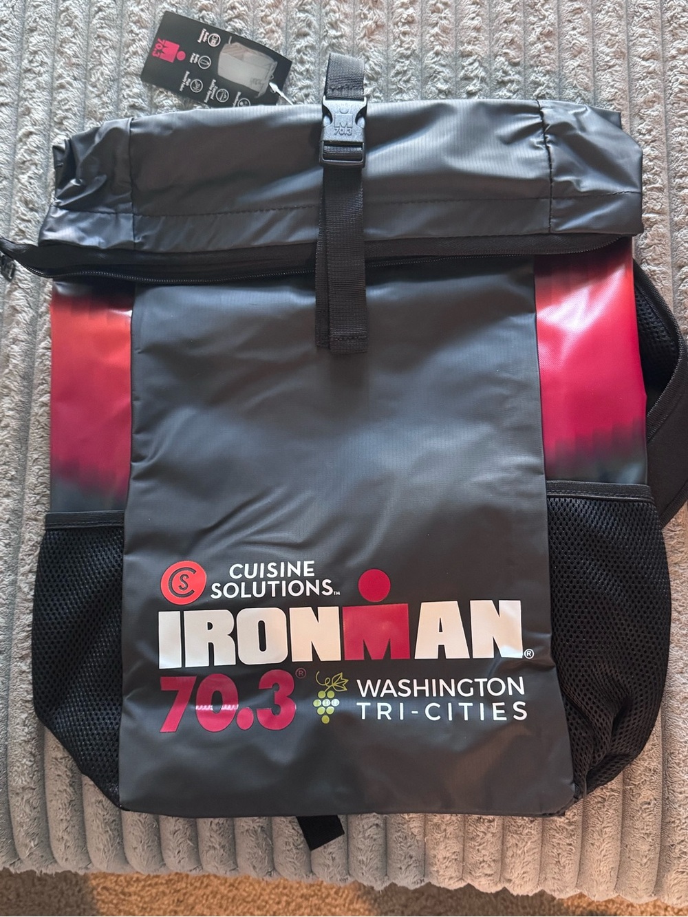 Iron Man Tri-Cities 2026 Roll-Top Event Backpack